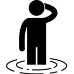 Waist-deep water ↴