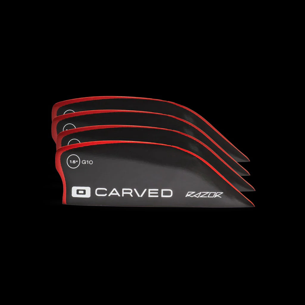 Carved Razor 3 Fin Set (4 Piece)